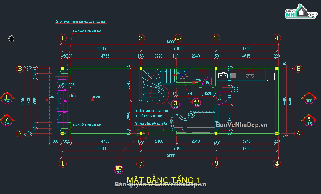 nhà 3 tầng,nhà phố 3 tầng,file cad nhà 3 tầng,bản vẽ nhà phố